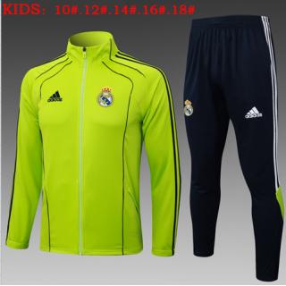 Chándal Real Madrid 2025/26 (Retro Green Long zipper) - NIÑOS
